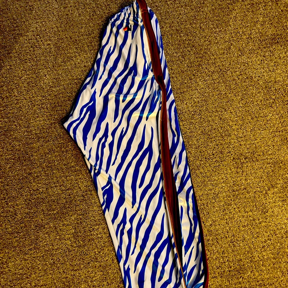 Aviator Nation men’s blue tiger velvet sweatpants